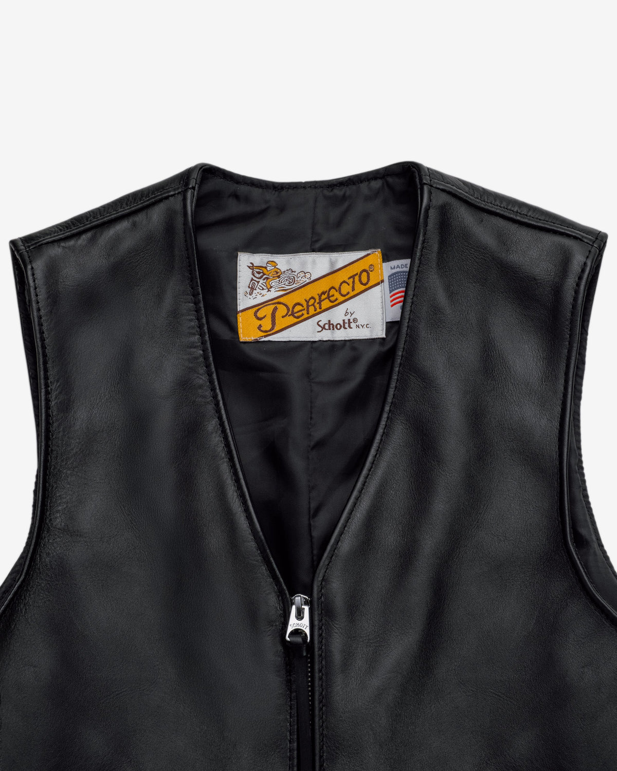 193V Schott N.Y.C. Naked Cowhide Vest