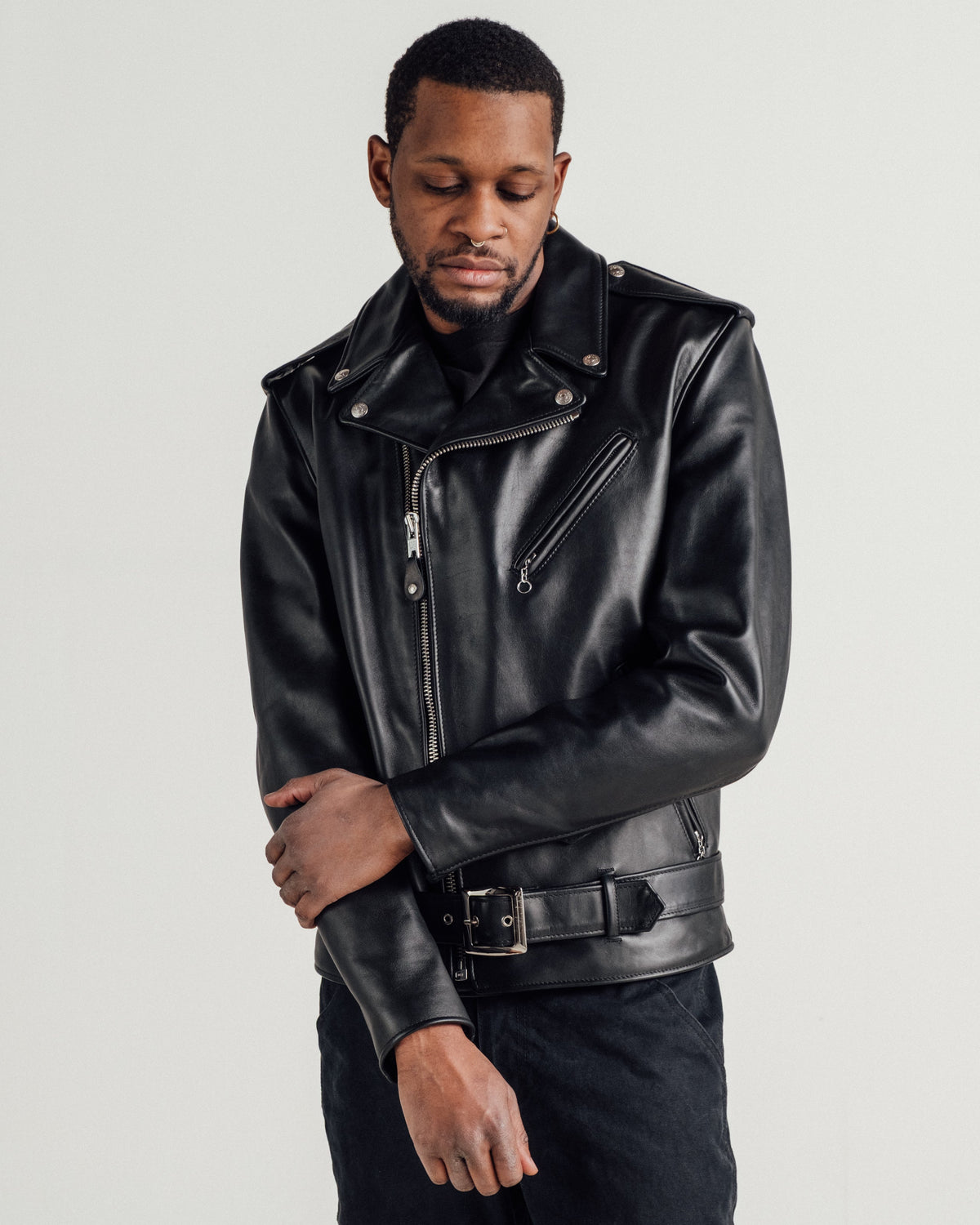 118L Schott N.Y.C. Long Classic Perfecto® Leather Motorcycle Jacket