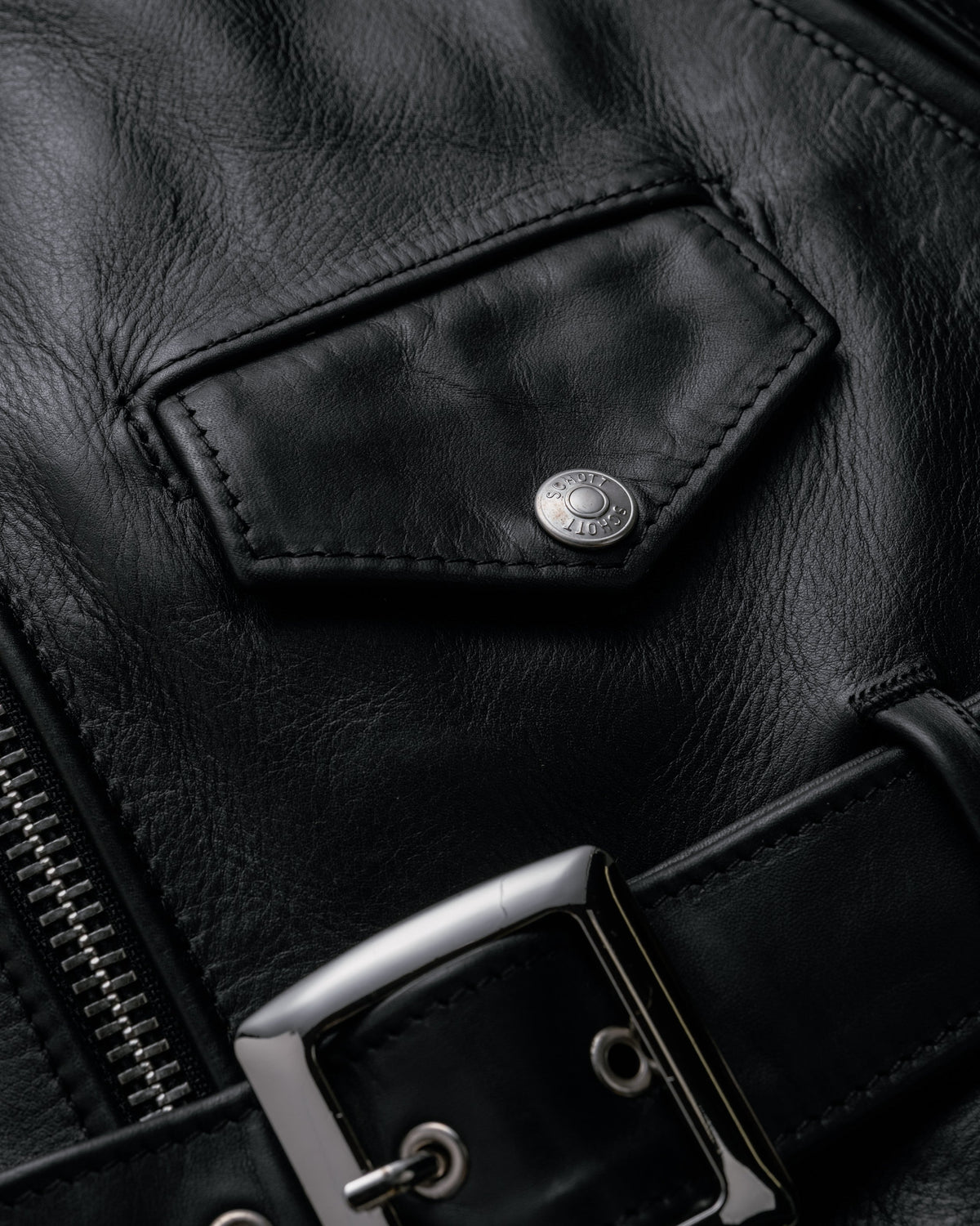 118L Schott N.Y.C. Long Classic Perfecto® Leather Motorcycle Jacket