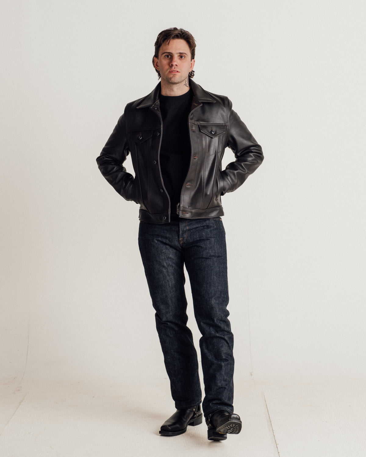 121 Schott N.Y.C. Type 3 Naked Cowhide Jacket
