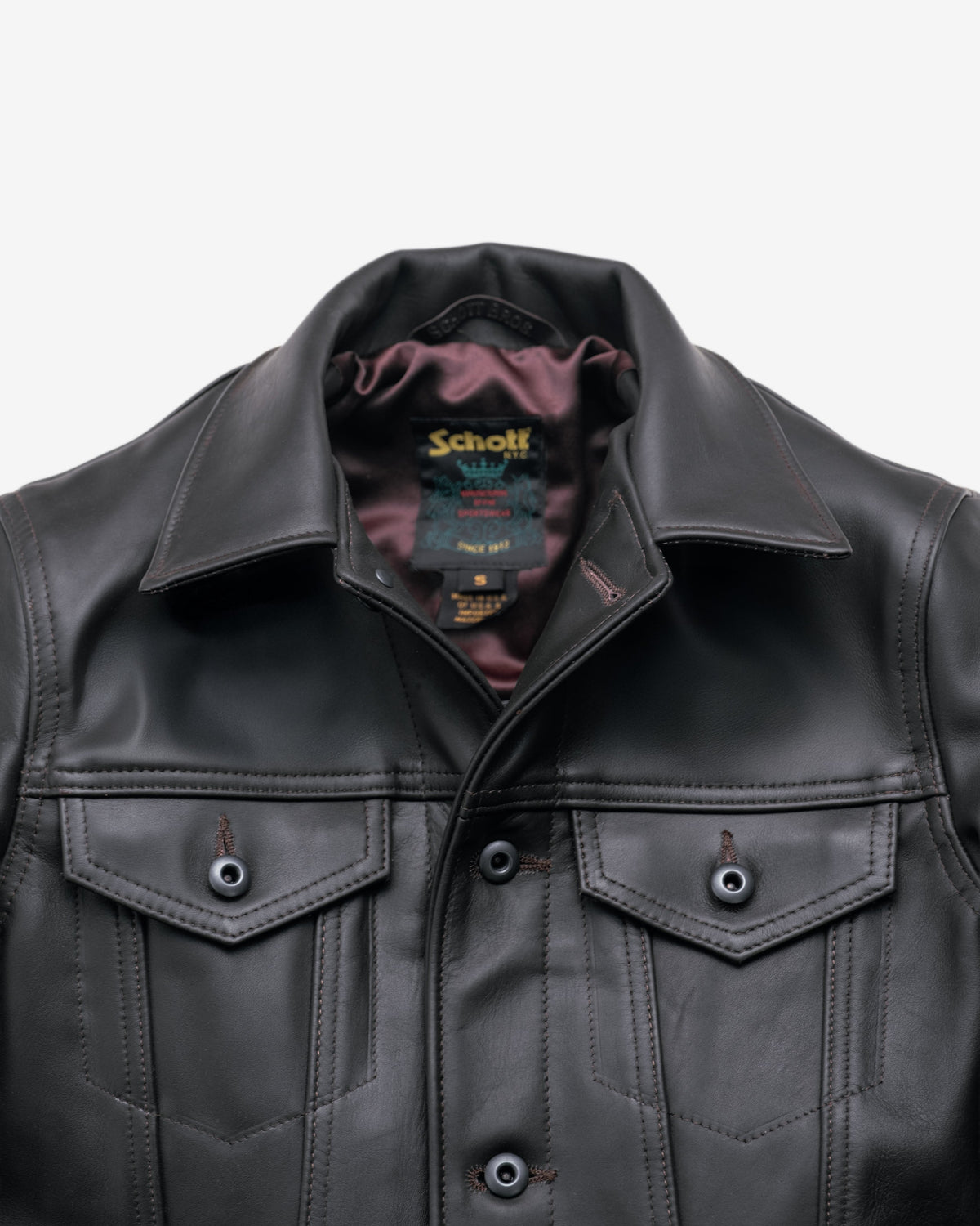 121 Schott N.Y.C. Type 3 Naked Cowhide Jacket