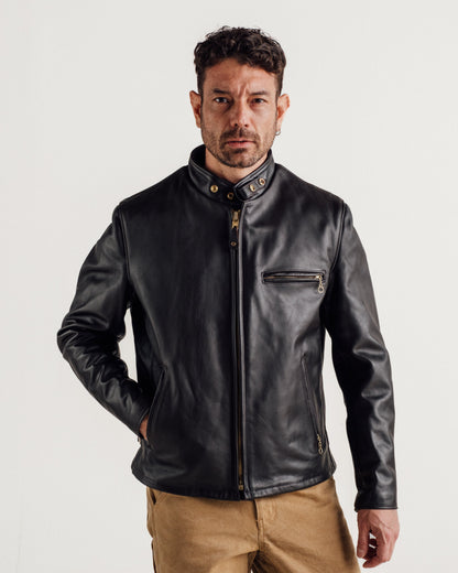 141 Schott N.Y.C. Classic Racer Leather Motorcycle Jacket