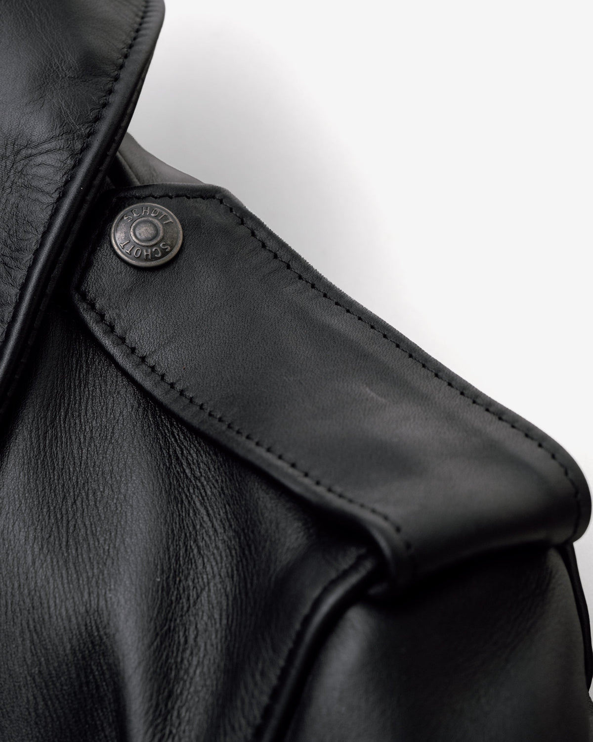 184SM Schott N.Y.C. A-2 Naked Cowhide Leather Flight Jacket