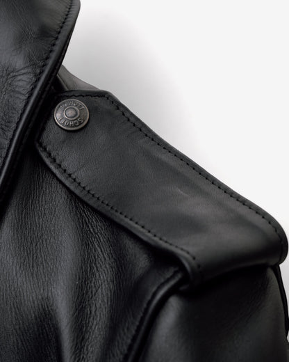 184SM Schott N.Y.C. A-2 Naked Cowhide Leather Flight Jacket