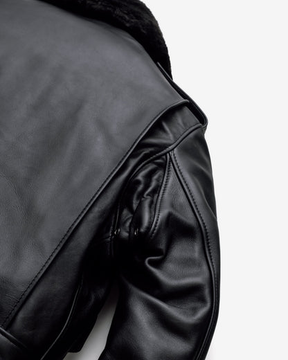 184SM Schott N.Y.C. A-2 Naked Cowhide Leather Flight Jacket