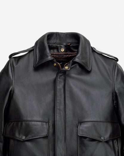 184SM Schott N.Y.C. A-2 Naked Cowhide Leather Flight Jacket