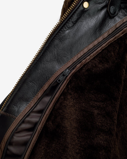 184SM Schott N.Y.C. A-2 Naked Cowhide Leather Flight Jacket