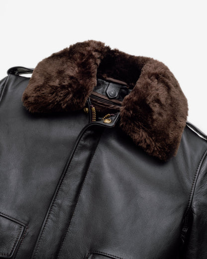 184SM Schott N.Y.C. A-2 Naked Cowhide Leather Flight Jacket