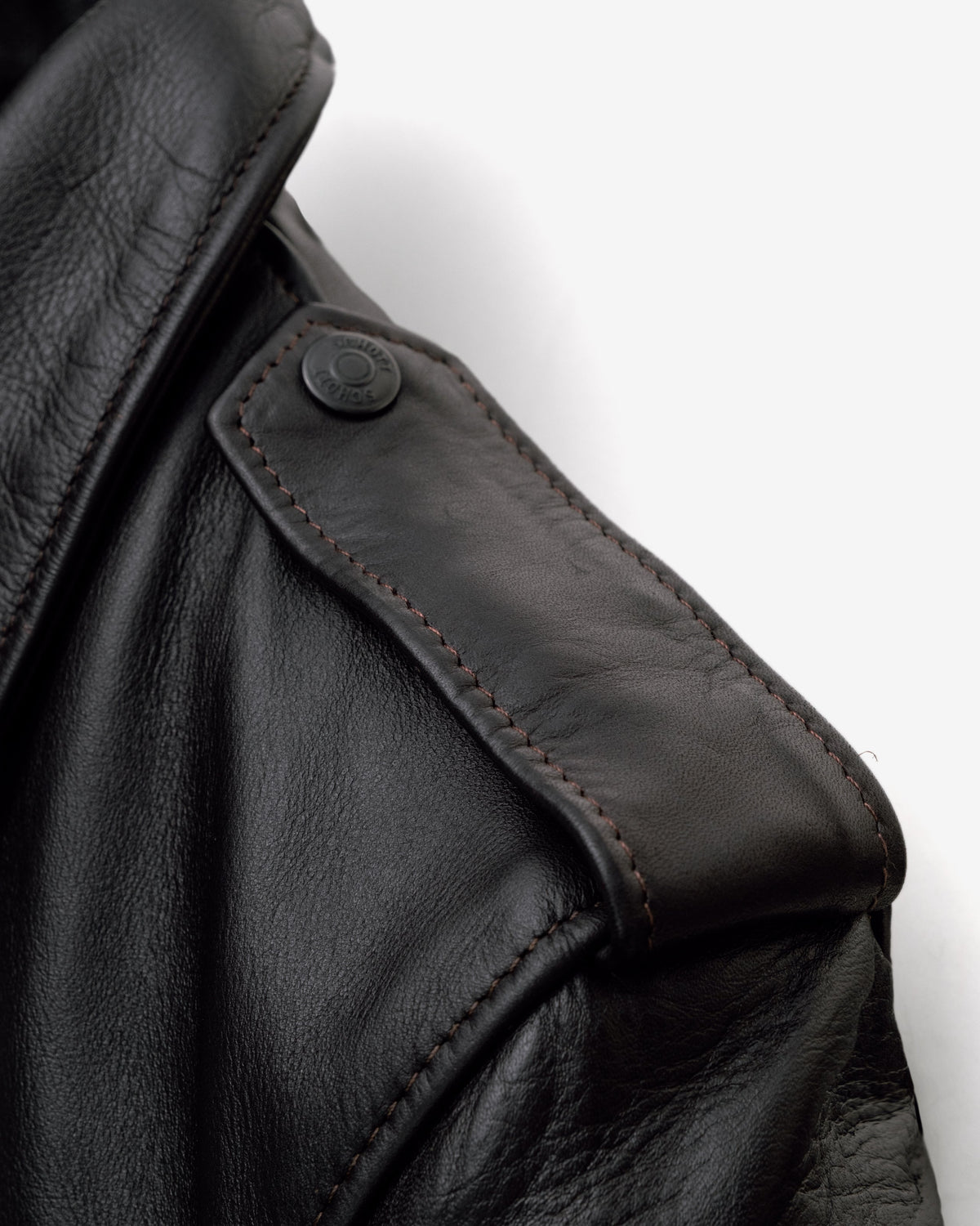 184SM Schott N.Y.C. A-2 Naked Cowhide Leather Flight Jacket