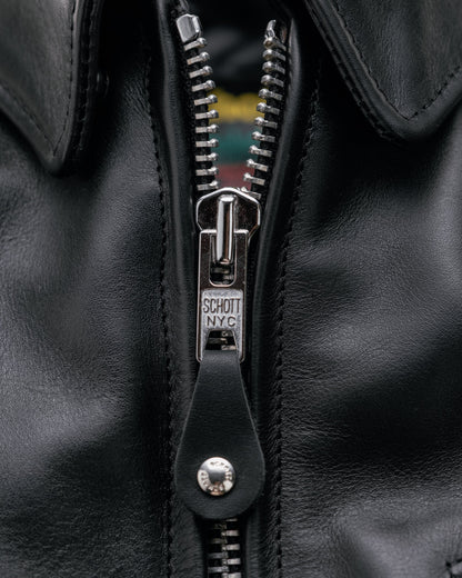 188 Schott N.Y.C. Naked Cowhide Split Collar Motorcycle Jacket