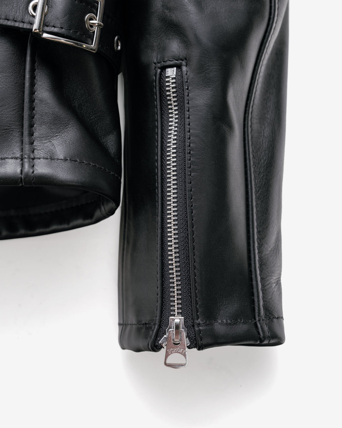 188 Schott N.Y.C. Naked Cowhide Split Collar Motorcycle Jacket