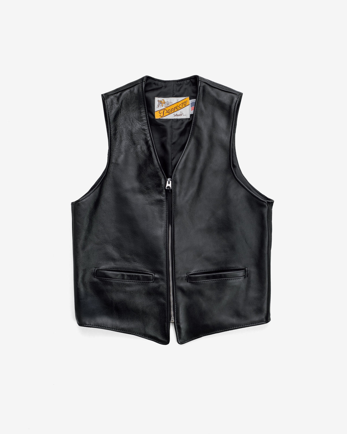 193V Schott N.Y.C. Naked Cowhide Vest