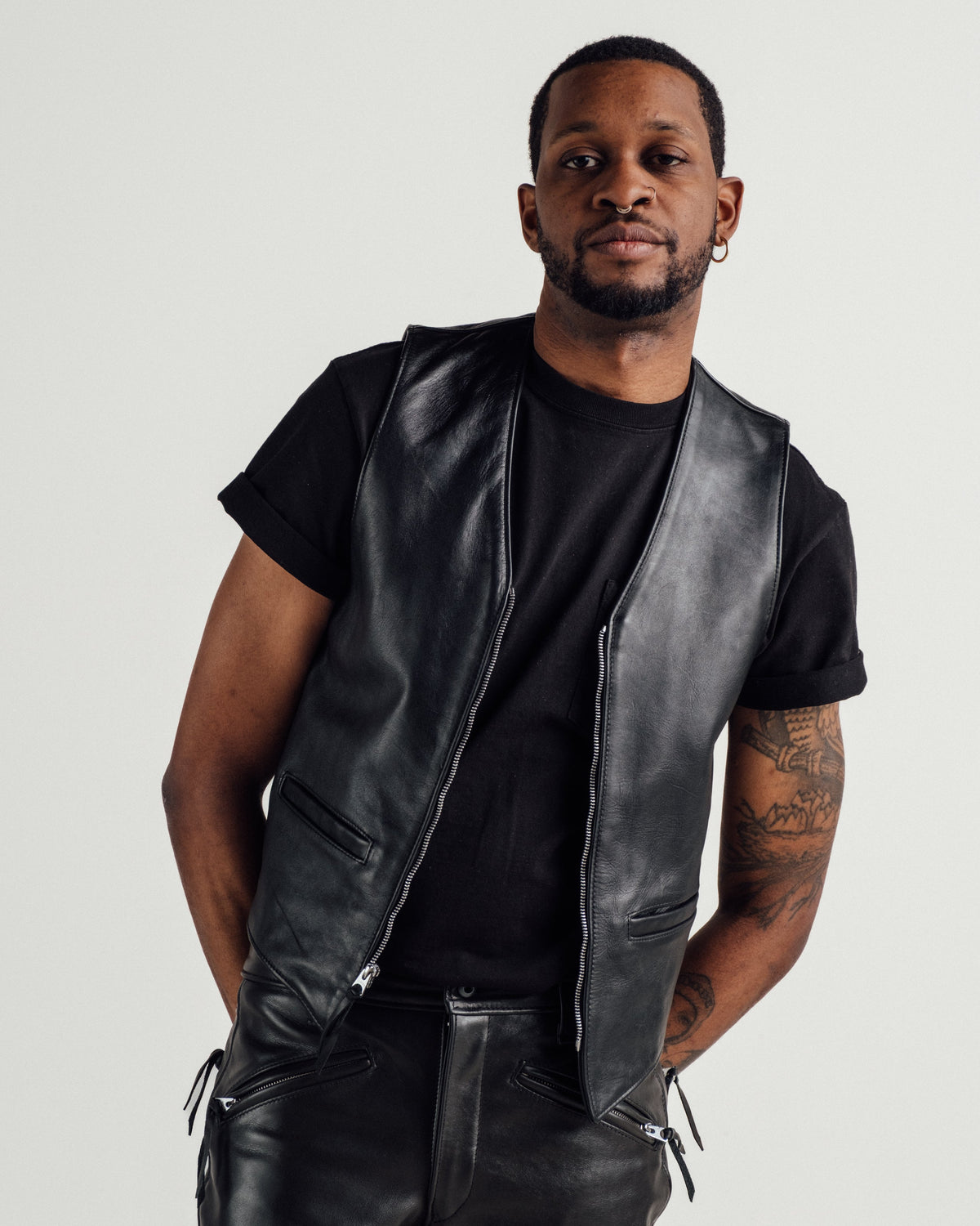 193V Schott N.Y.C. Naked Cowhide Vest