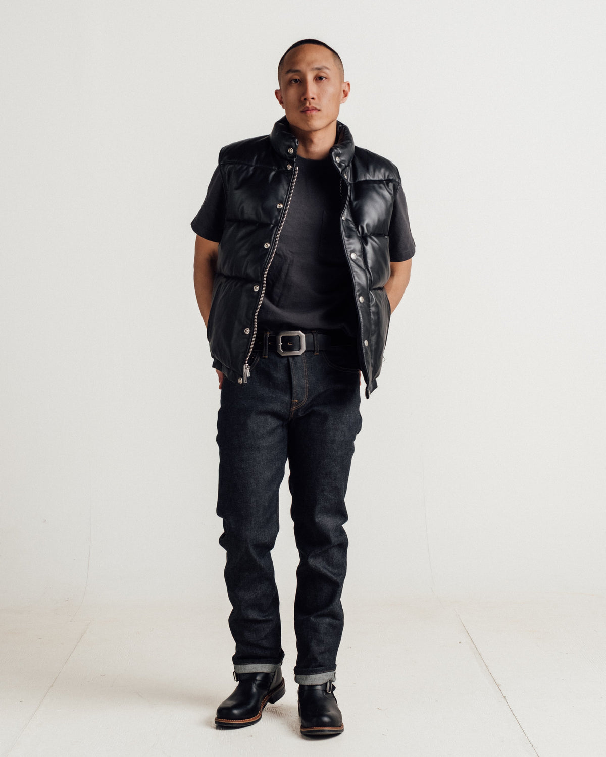 204DV Schott N.Y.C. Down Filled Lambskin Vest
