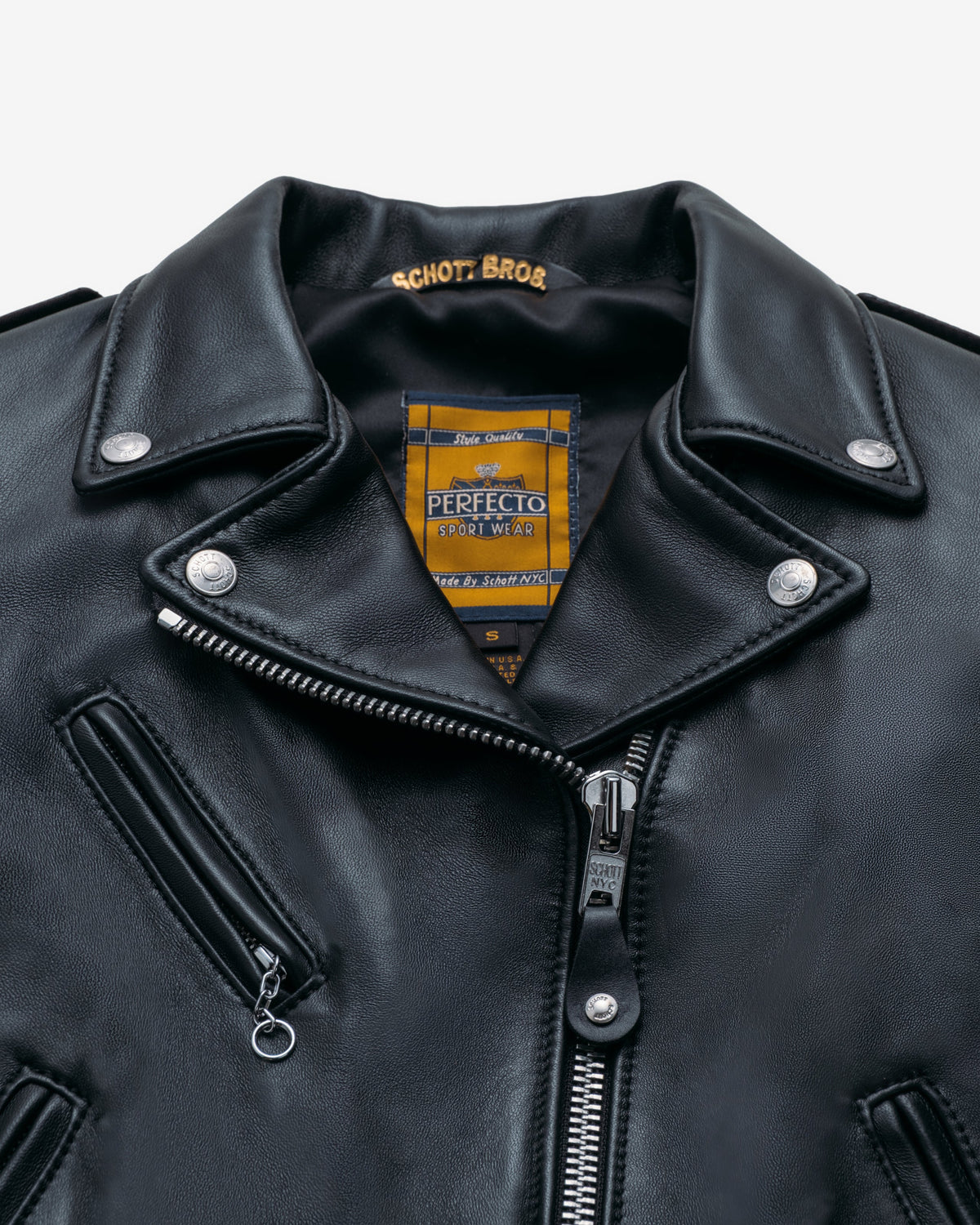210W Schott N.Y.C. Cropped Lambskin Perfecto® Jacket