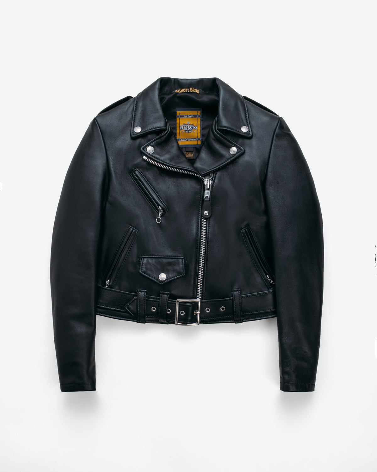 210W Schott N.Y.C. Cropped Lambskin Perfecto® Jacket