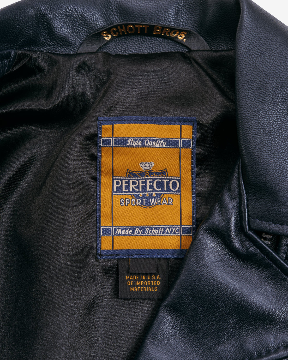 210W Schott N.Y.C. Cropped Lambskin Perfecto® Jacket