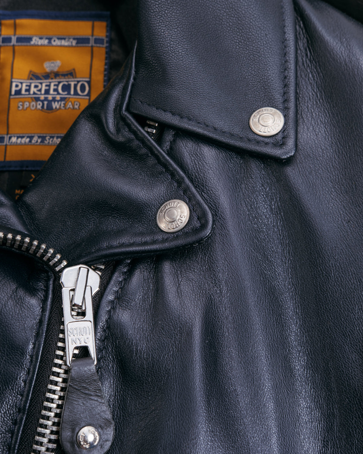 210W Schott N.Y.C. Cropped Lambskin Perfecto® Jacket