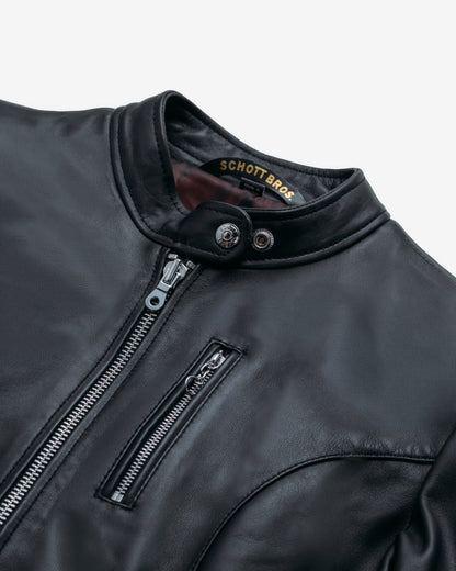 21141W Schott N.Y.C. Lambskin Cafe Racer Jacket