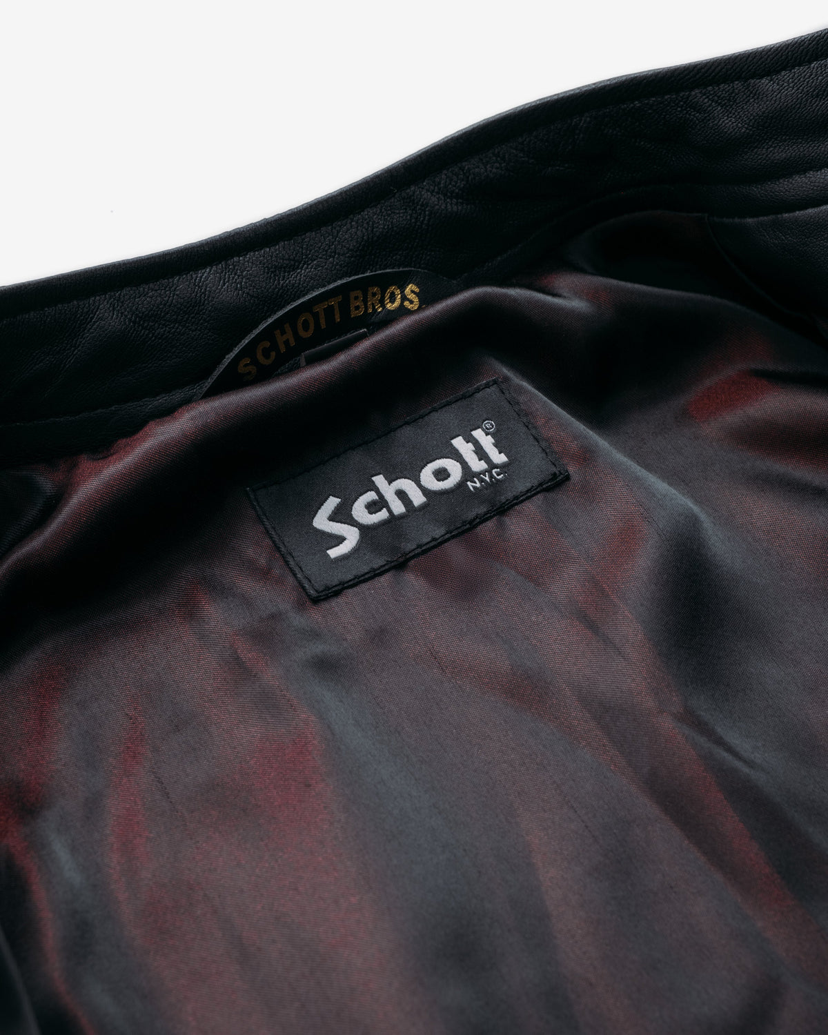 21141W Schott N.Y.C. Lambskin Cafe Racer Jacket