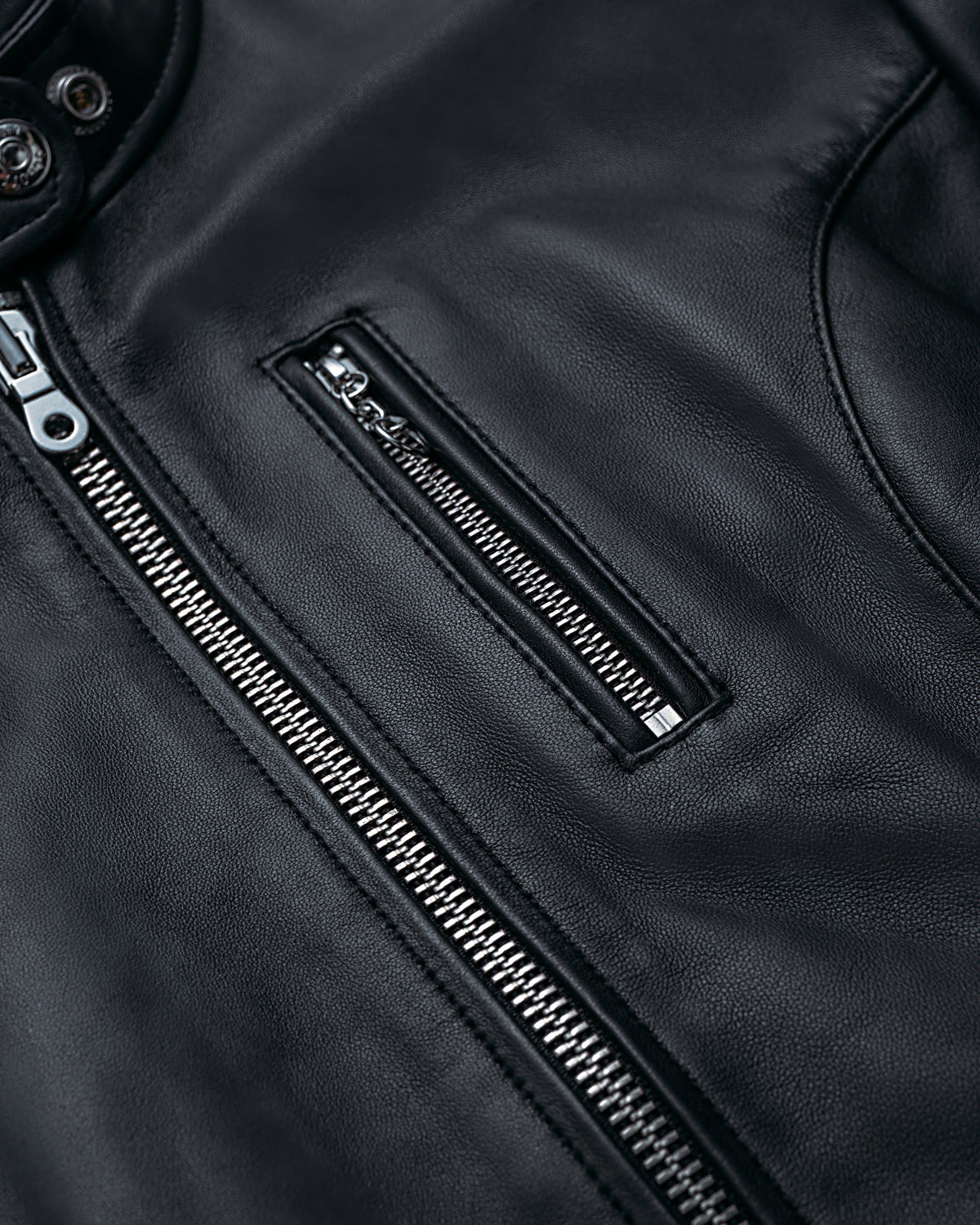 21141W Schott N.Y.C. Lambskin Cafe Racer Jacket