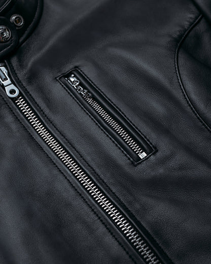 21141W Schott N.Y.C. Lambskin Cafe Racer Jacket
