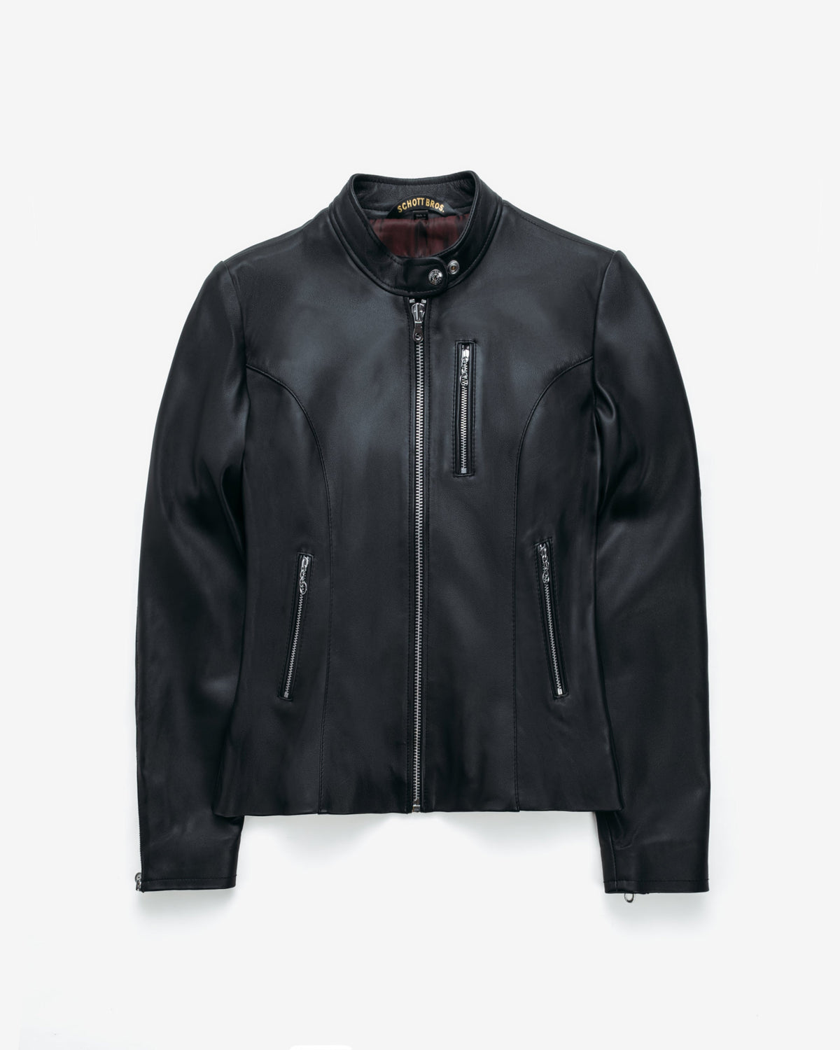 21141W Schott N.Y.C. Lambskin Cafe Racer Jacket