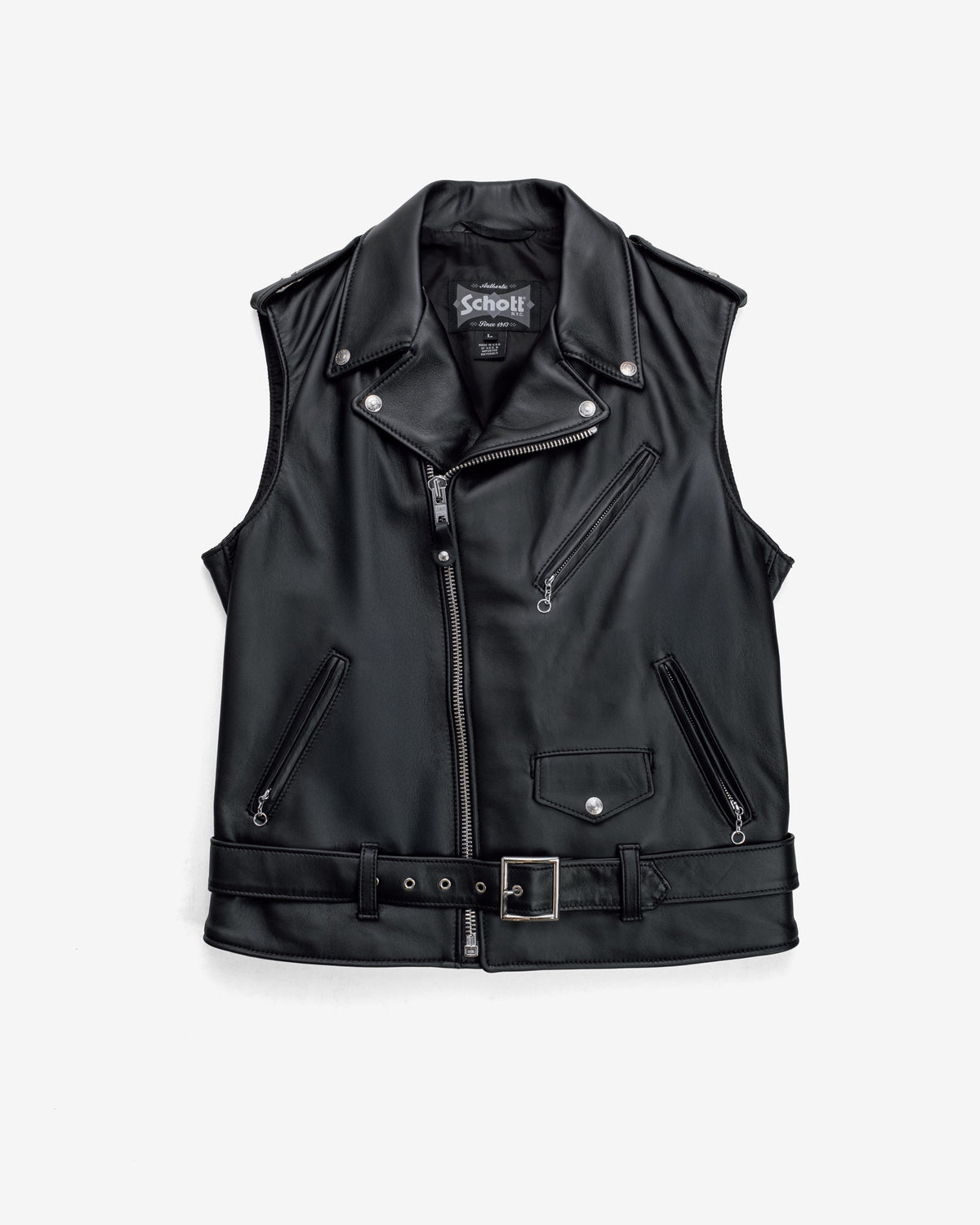 213V Schott N.Y.C. Lambskin 'Perfecto' Vest