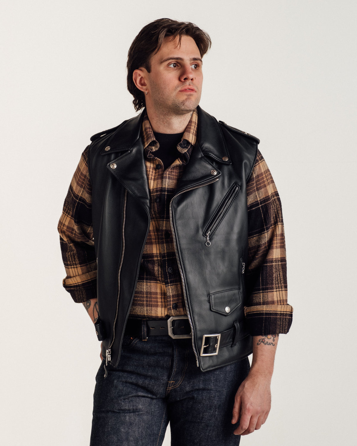 213V Schott N.Y.C. Lambskin 'Perfecto' Vest