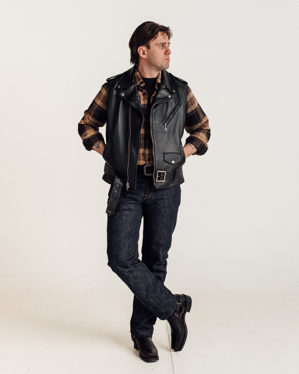 213V Schott N.Y.C. Lambskin 'Perfecto' Vest