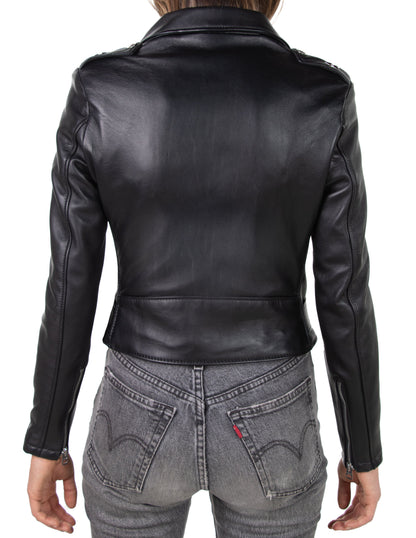 218W Schott N.Y.C. Cropped Lambskin 'One Star' Perfecto® Jacket