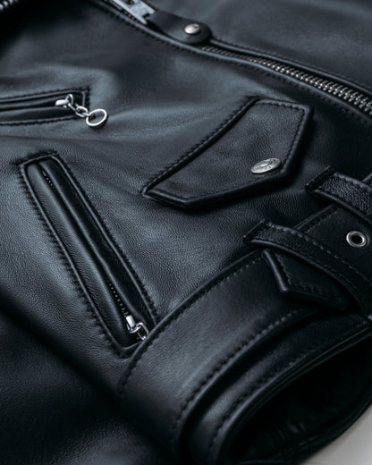 218W Schott N.Y.C. Cropped Lambskin 'One Star' Perfecto® Jacket