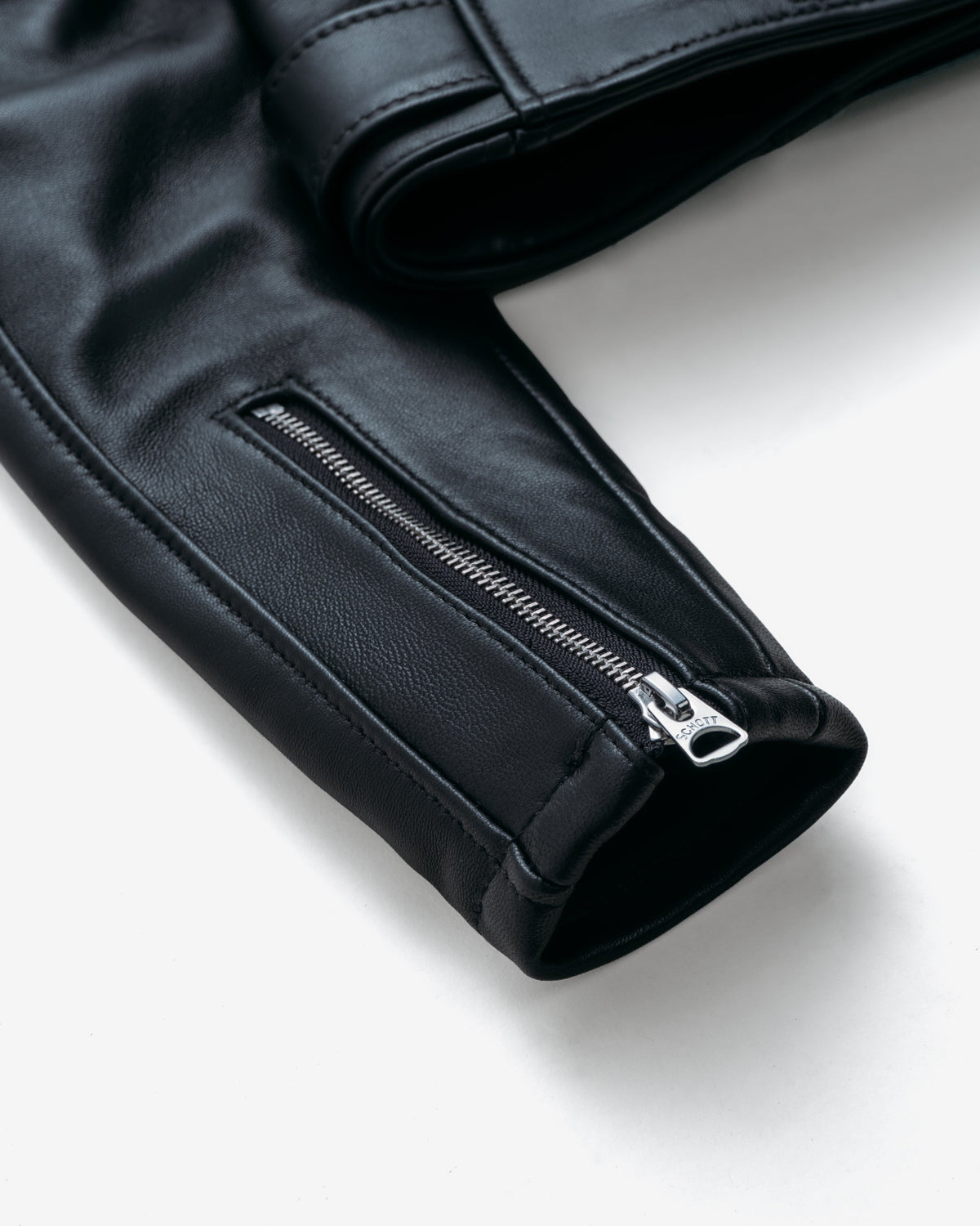 218W Schott N.Y.C. Cropped Lambskin 'One Star' Perfecto® Jacket