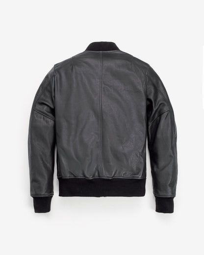 237 Schott N.Y.C. Lightweight Natural Pebble Cowhide MA-1 Bomber Jacket