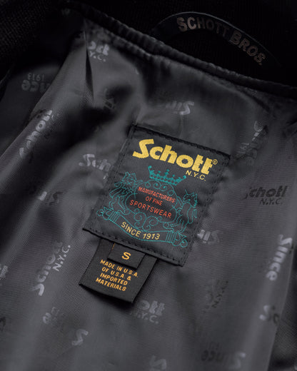 237 Schott N.Y.C. Lightweight Natural Pebble Cowhide MA-1 Bomber Jacket