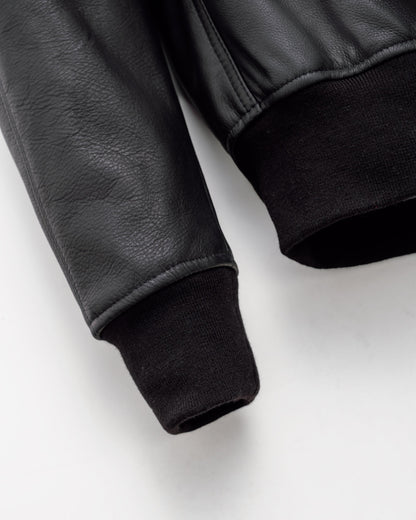 237 Schott N.Y.C. Lightweight Natural Pebble Cowhide MA-1 Bomber Jacket
