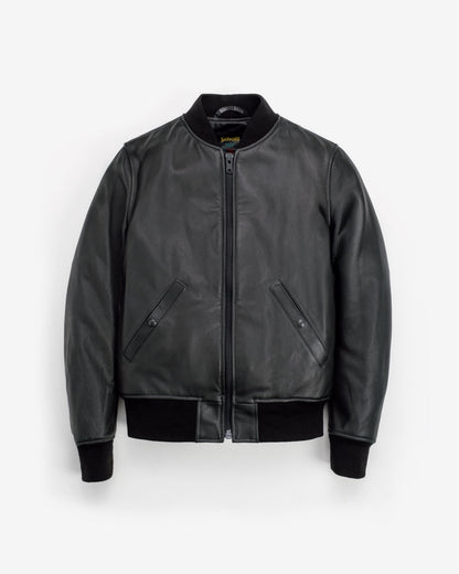 237 Schott N.Y.C. Lightweight Natural Pebble Cowhide MA-1 Bomber Jacket