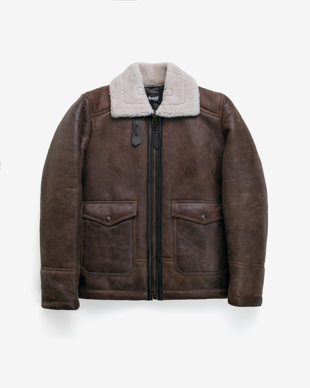 2415SW Schott N.Y.C. ANJ-4 Sheepskin Bomber Jacket