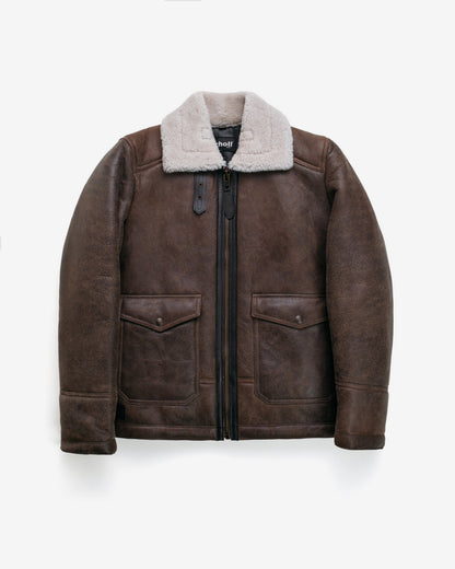 2415SW Schott N.Y.C. ANJ-4 Sheepskin Bomber Jacket