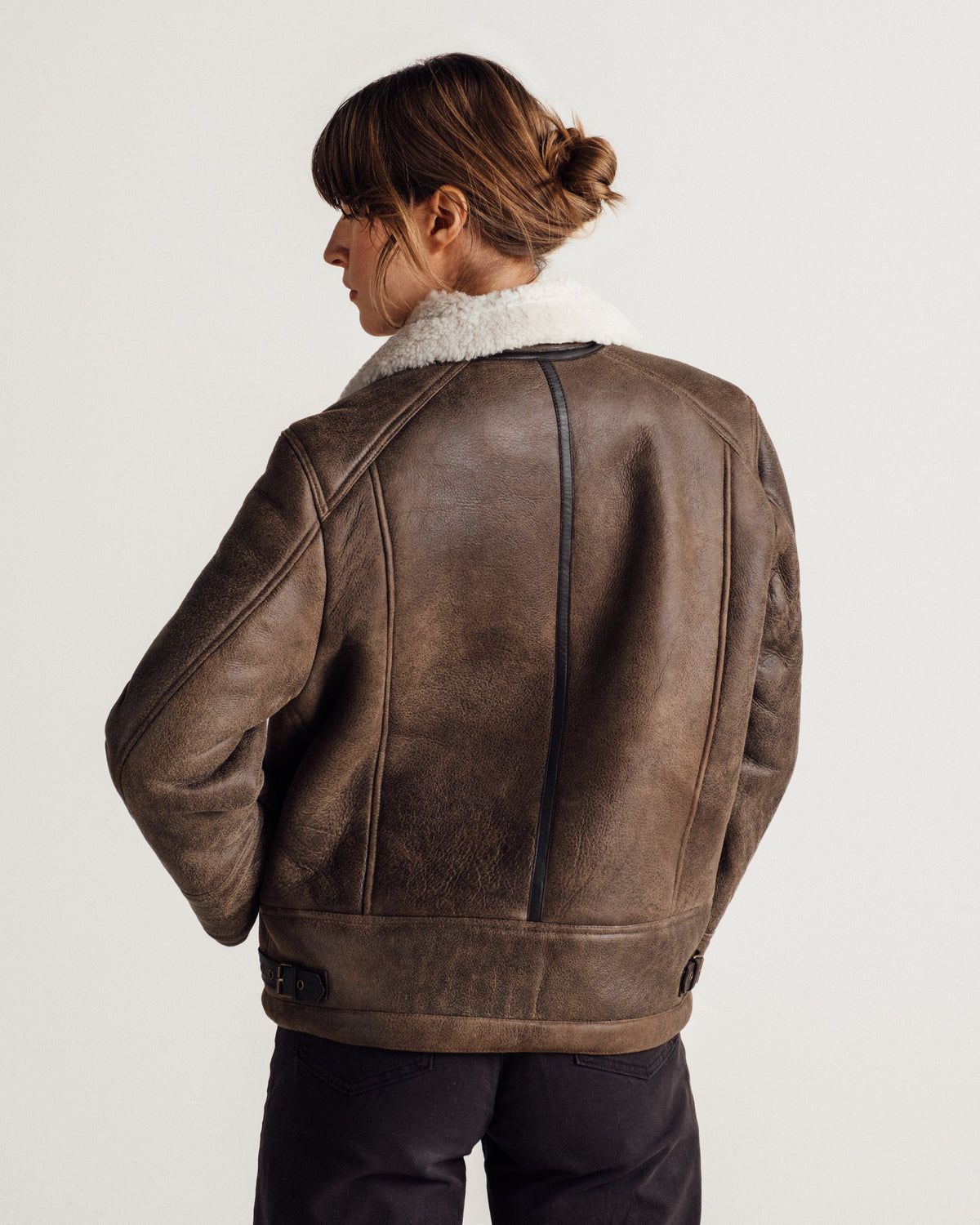 2415SW Schott N.Y.C. ANJ-4 Sheepskin Bomber Jacket