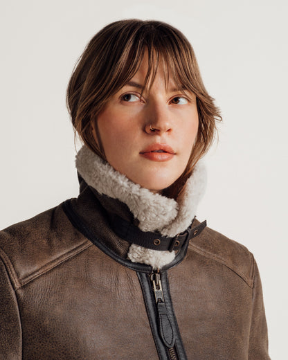 2415SW Schott N.Y.C. ANJ-4 Sheepskin Bomber Jacket
