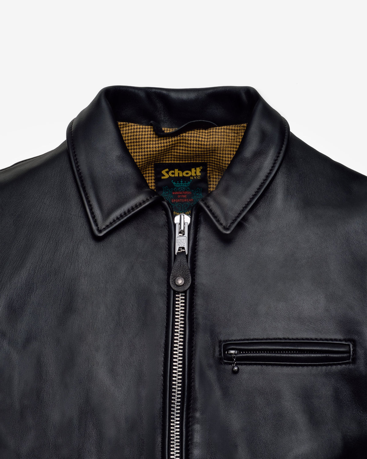 246 Schott N.Y.C. Soft Touch Lambskin Delivery Jacket