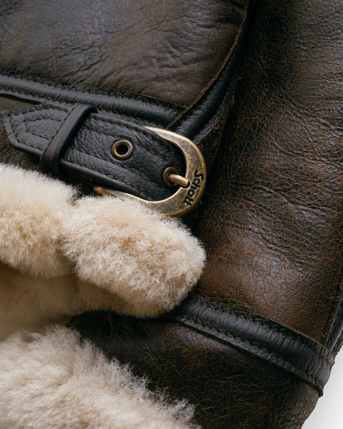 247SW Schott N.Y.C. Women's Sheepskin B-3 Bomber Jacket