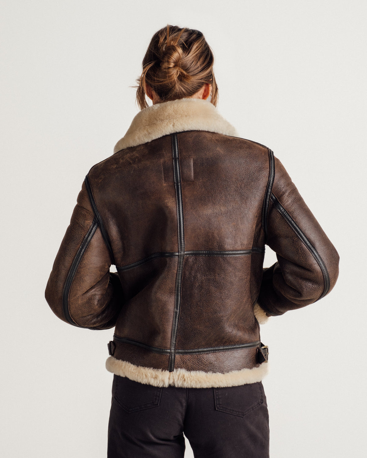 247SW Schott N.Y.C. Women's Sheepskin B-3 Bomber Jacket