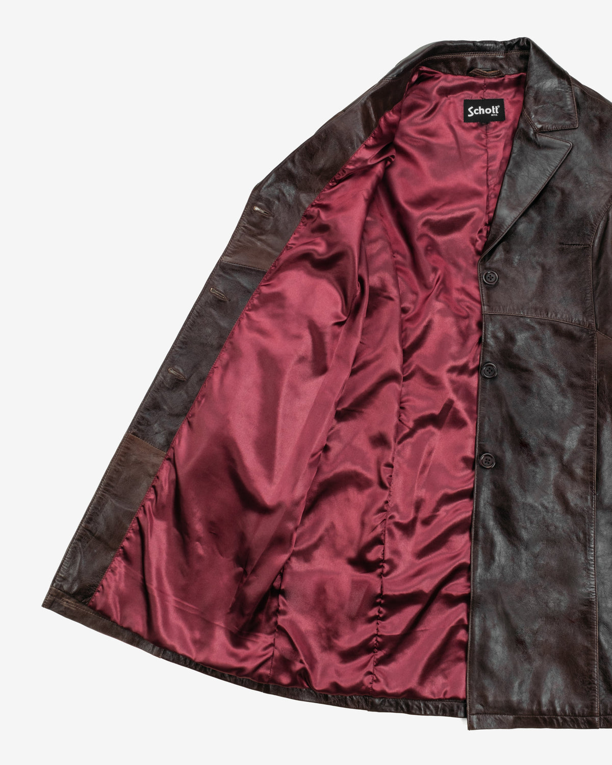 2545W Schott N.Y.C. Lambskin Trench Coat