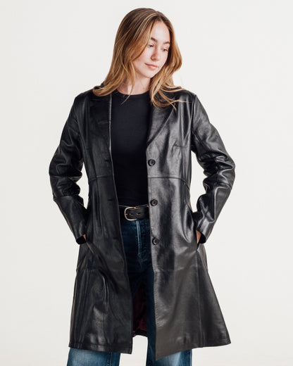 2545W Schott N.Y.C. Lambskin Trench Coat