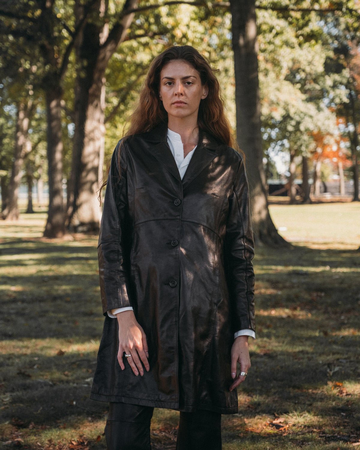 2545W Schott N.Y.C. Lambskin Trench Coat