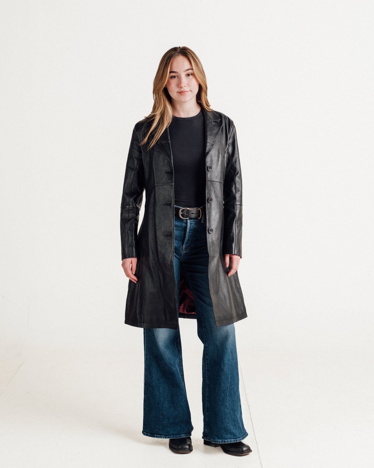 2545W Schott N.Y.C. Lambskin Trench Coat