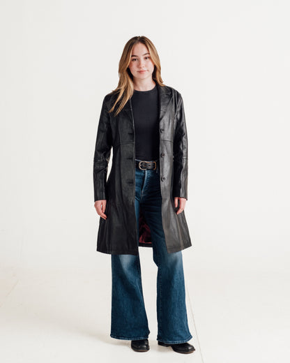 2545W Schott N.Y.C. Lambskin Trench Coat
