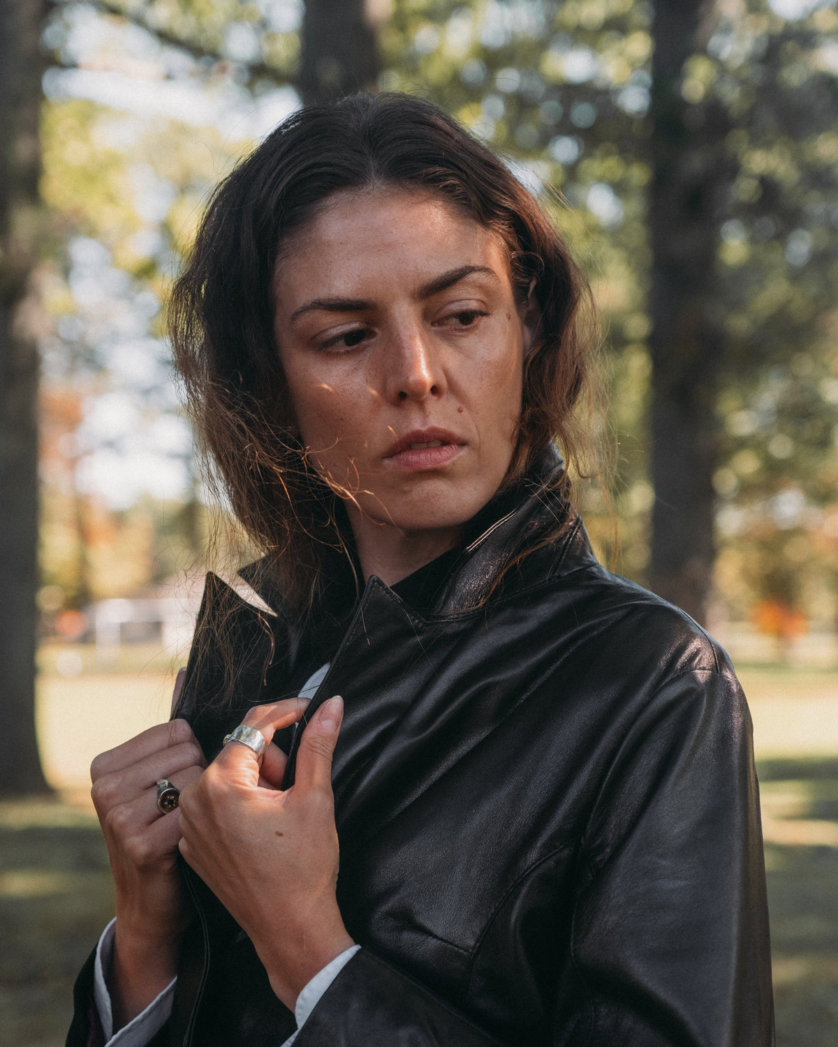2545W Schott N.Y.C. Lambskin Trench Coat